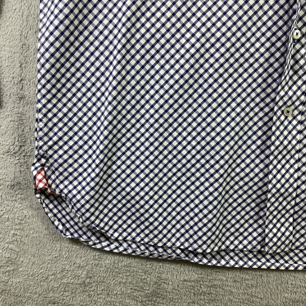 Vintage Tommy Hilfiger Shirt Men XL Blue Button Down Flip Cuff Long Sleeve - Picture 4 of 16